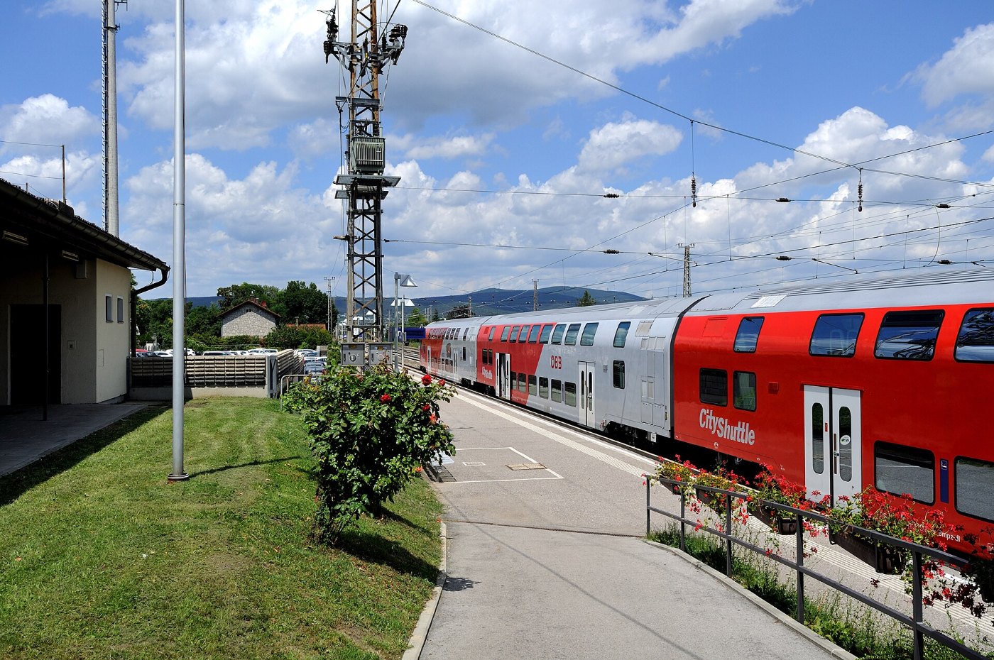 Bahnhof Bad Vöslau Doppelstockwagen