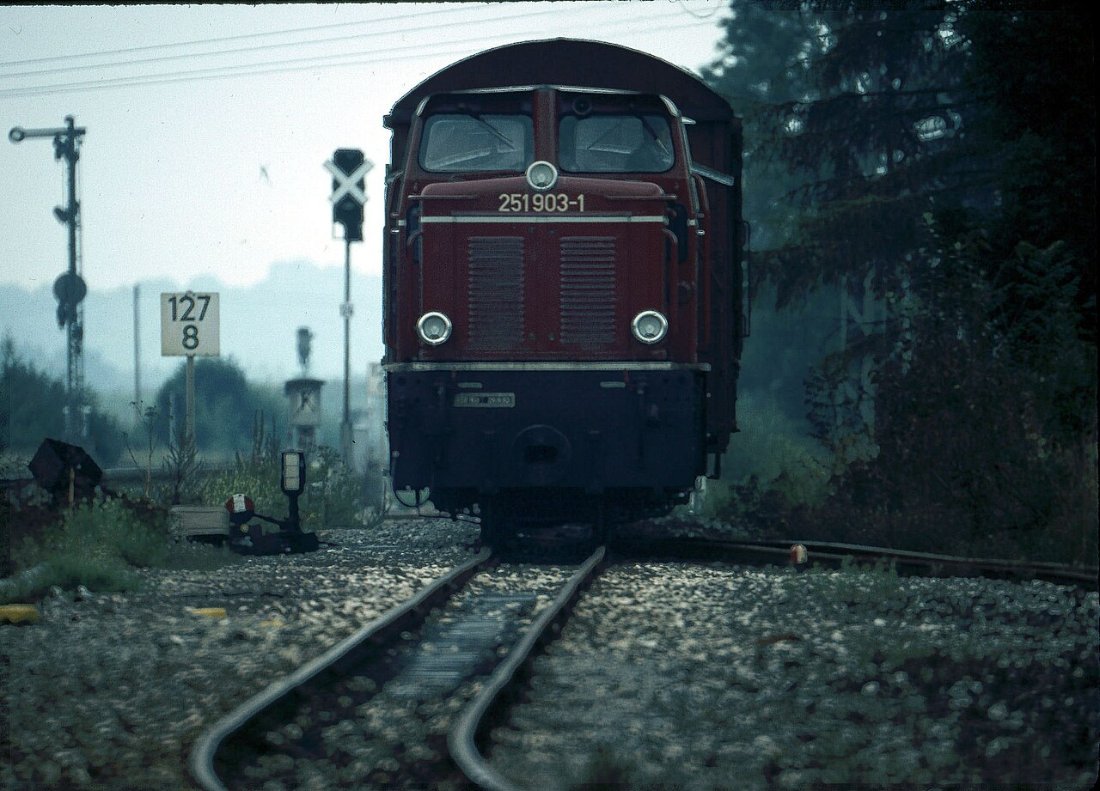 Warthausen Lok 251 903 Güterzug LABW Staatsarchiv Ludwigsburg PL 734 KD 