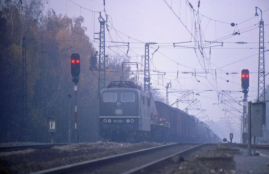 Mainbernheim Lok 151 036 Güterzug LABW Staatsarchiv Ludwigsburg PL 734 K