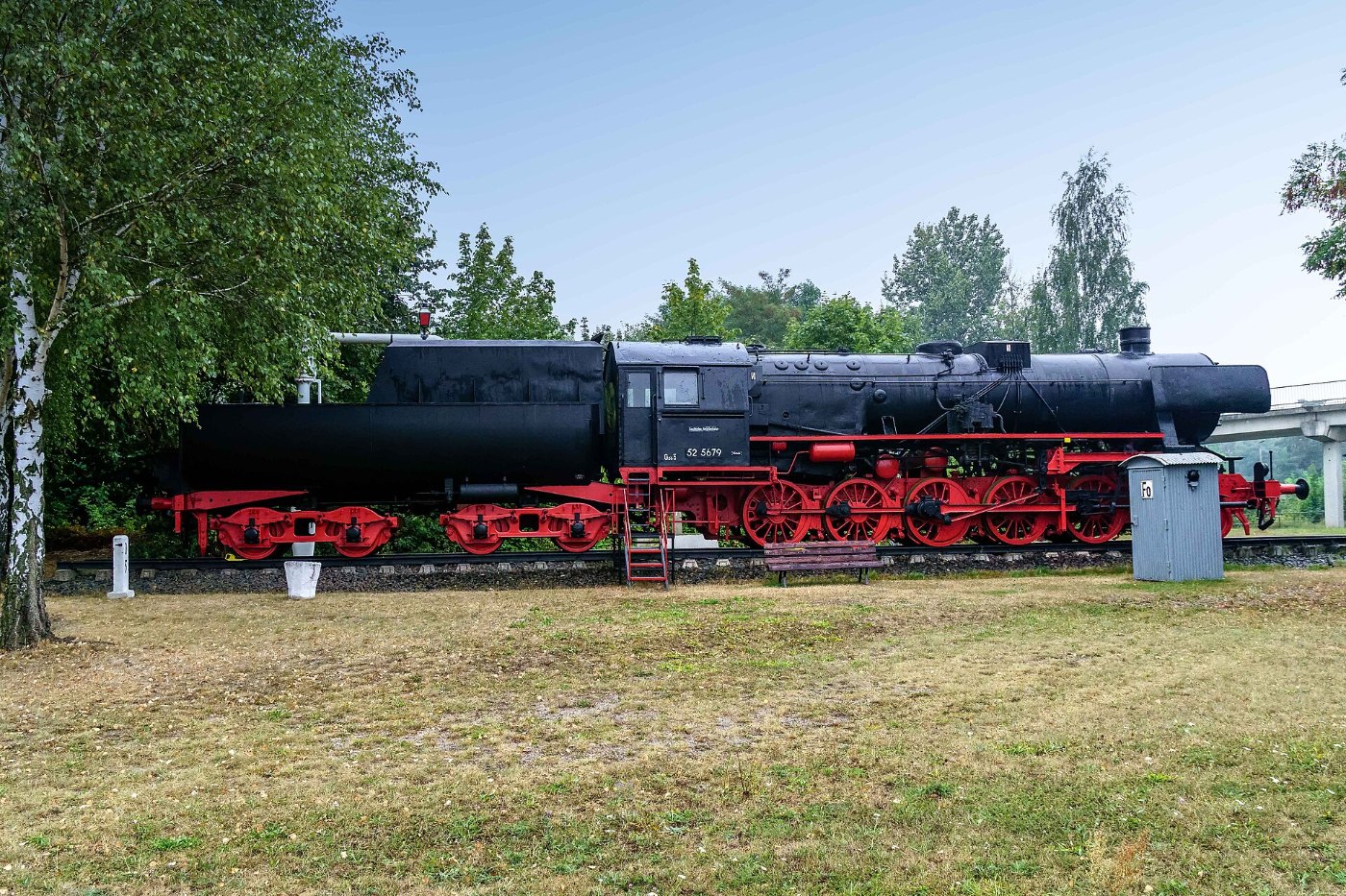 Falkenberg Bahnhof Lok BR 52