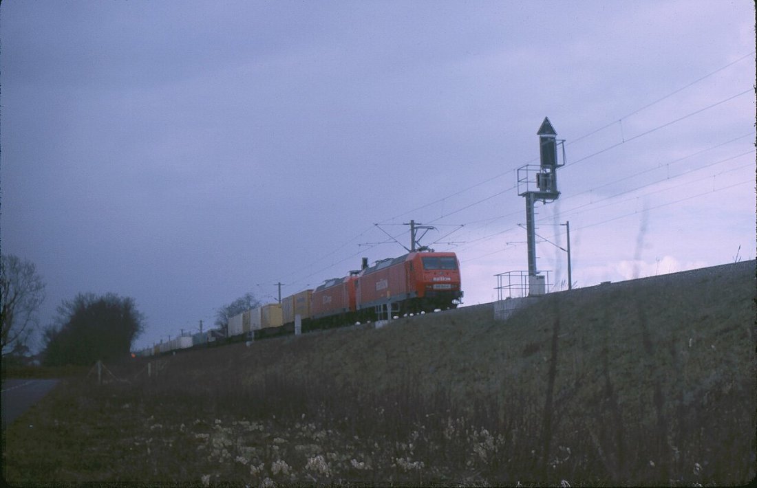 Stendal Südumfahrung Lok 145 044 Vorspann Lok Baureihe 145 Güterzug LABW