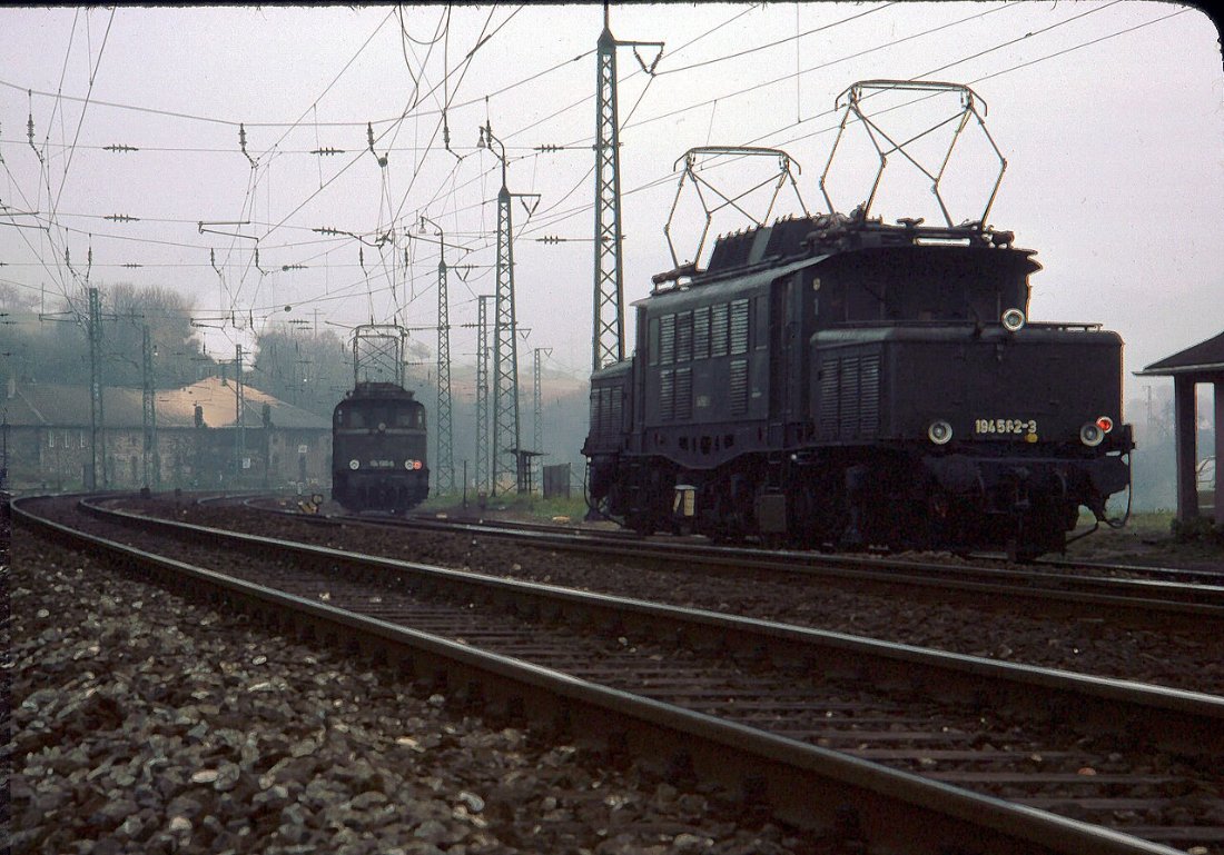 Laufach Lok 194 582 Lok 194 026 Schiebelok Lok 151 158 Güterzug LABW Sta