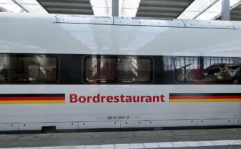 München Hbf, ICE 9457 Bundesrepublik Deutschland, Bordrestaurant, 6