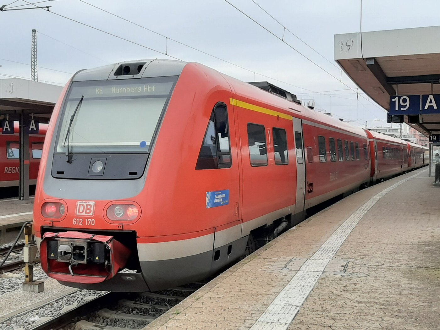 BR 612 in Nürnberg Hbf