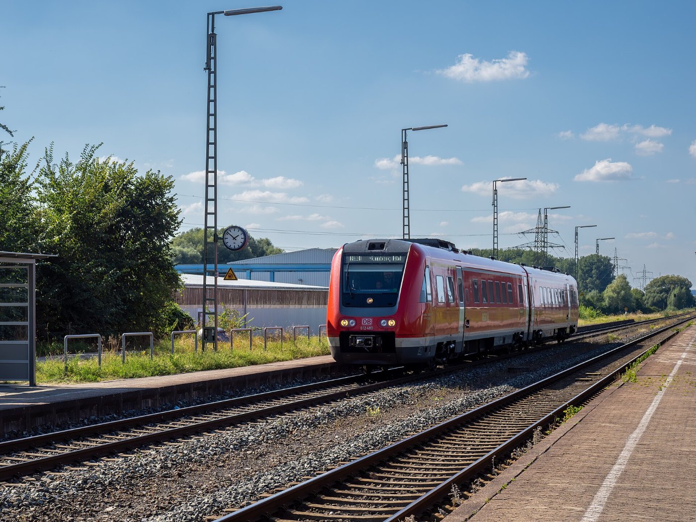 Burgkunstadt Bahnhof DBAG Class 612 RM