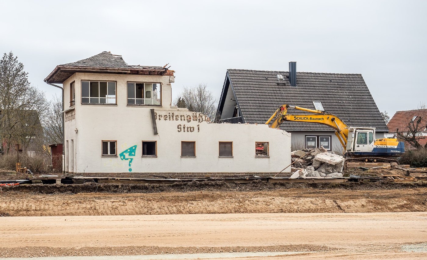 Breitenbüßbach Stellwerk 1 Abbruch RM