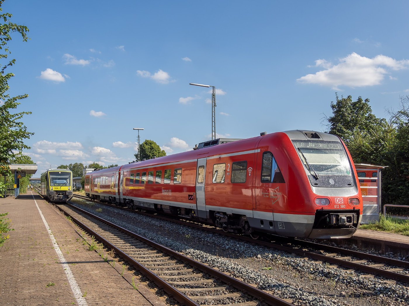 Burgkunstadt Bahnhof DBAG Class 612 RM