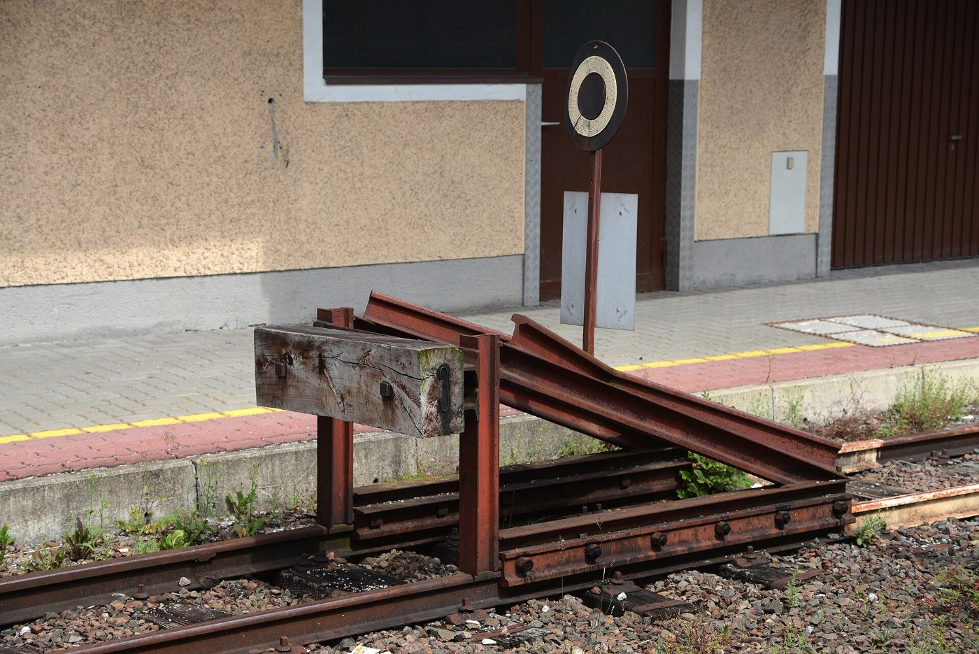 Bahnhof Zell am See Prellbock Gleis 7