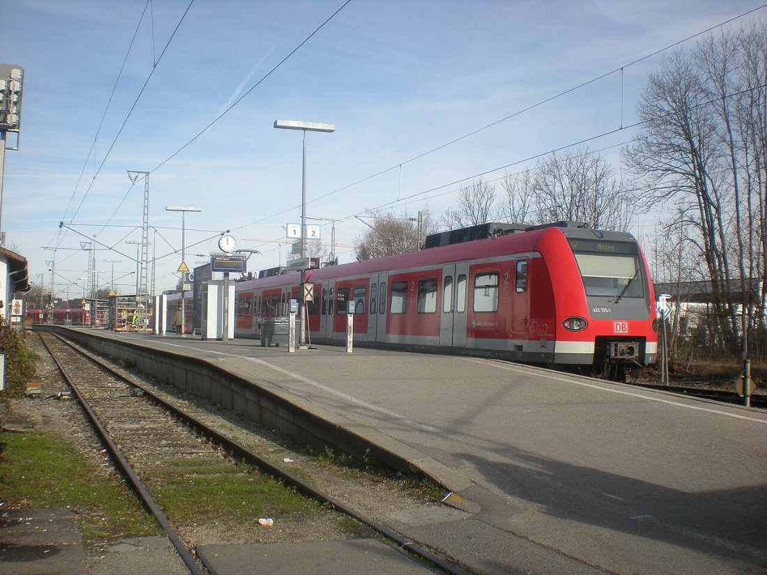 Bahnhof Wolfratshausen Bahnsteig