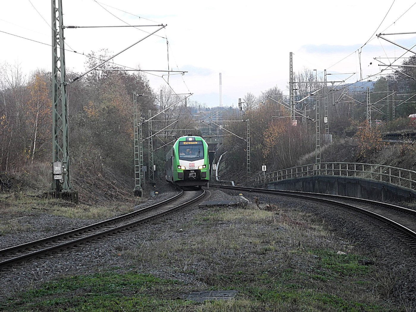 Wuppertal, Bhf. Vohwinkel, nordöstliche Anschlüsse der Gleise 11 und 12,