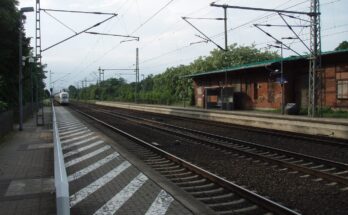 Bahnhof Grabow, ICE 1717 29 05 2016