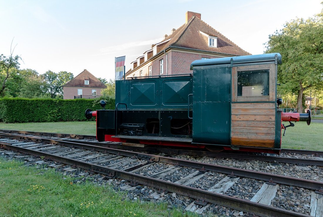 Münster, Speicherstadt, Lokomotive 2017 1774