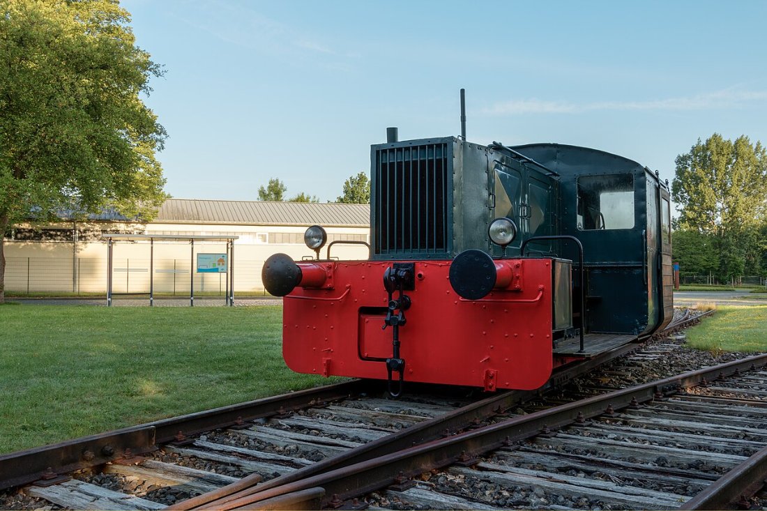 Münster, Speicherstadt, Lokomotive 2017 1776 82