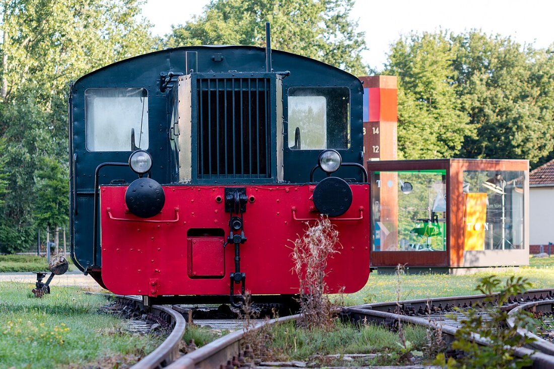 Münster, Speicherstadt, Lokomotive 2017 1794