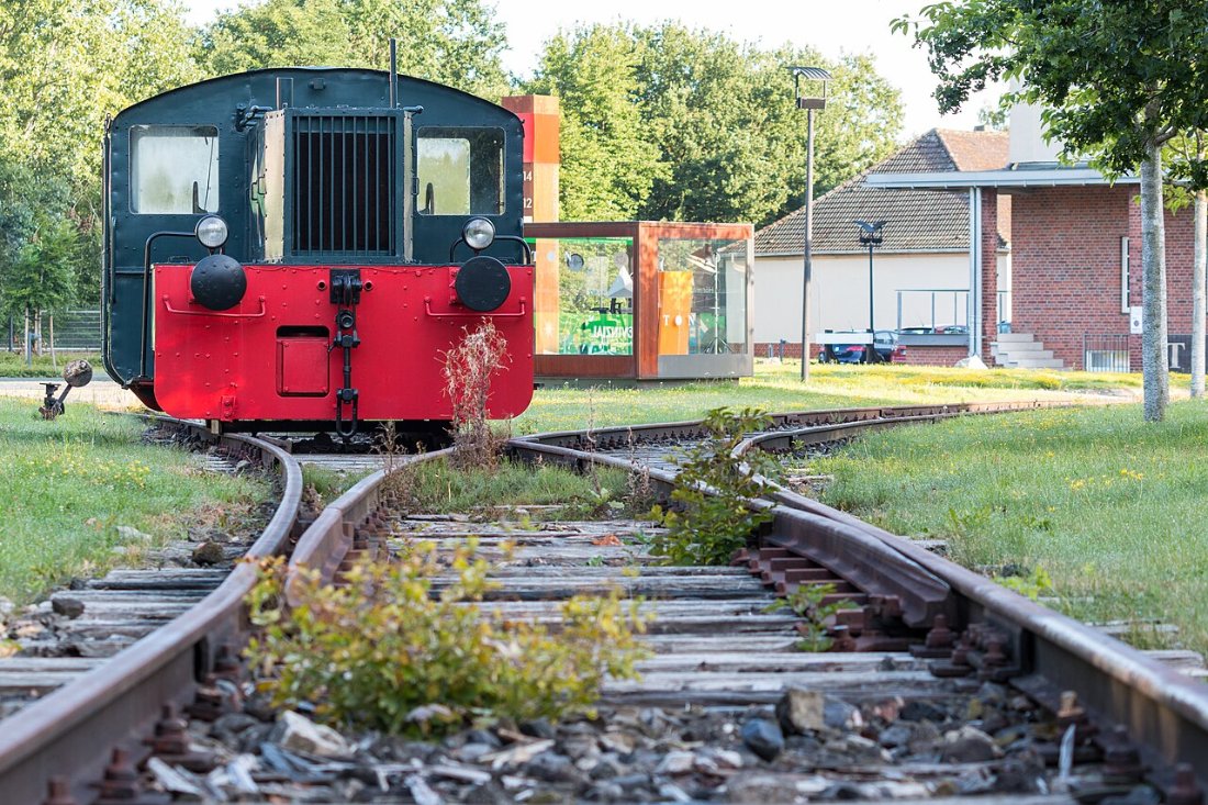Münster, Speicherstadt, Lokomotive 2017 1804