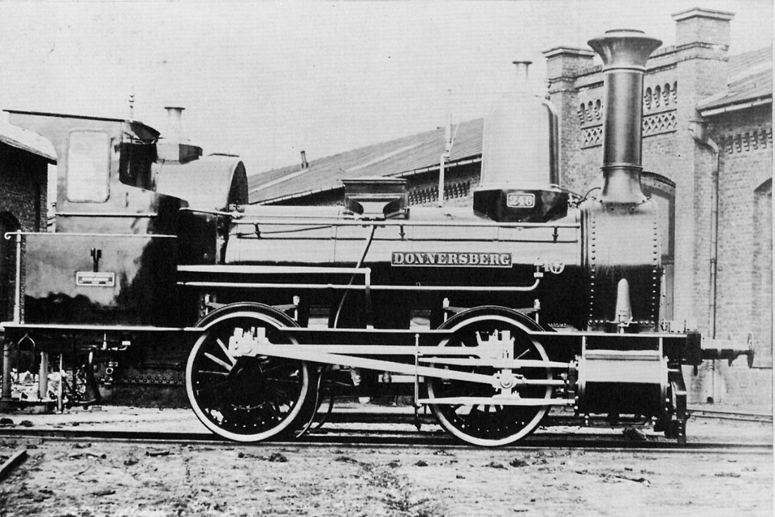 Deutscher Photograph um 1870 Lokomotive »Donnersberg« (Zeno Fotografie)