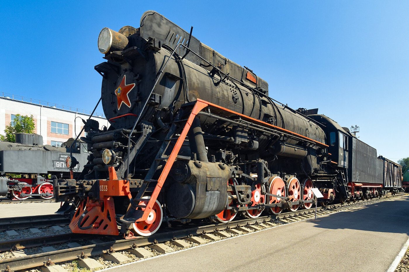 Rostov on Don. Museum of North Caucasus Railway, steam locomotive LV 033