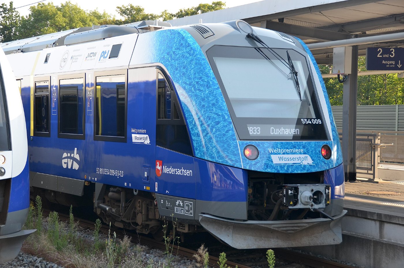Alstom Coradia iLint 554 009 Wasserstoffzug der EVB