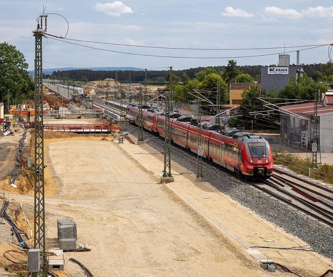 Strullendorf Bahnhof S Bahn Neubau RM