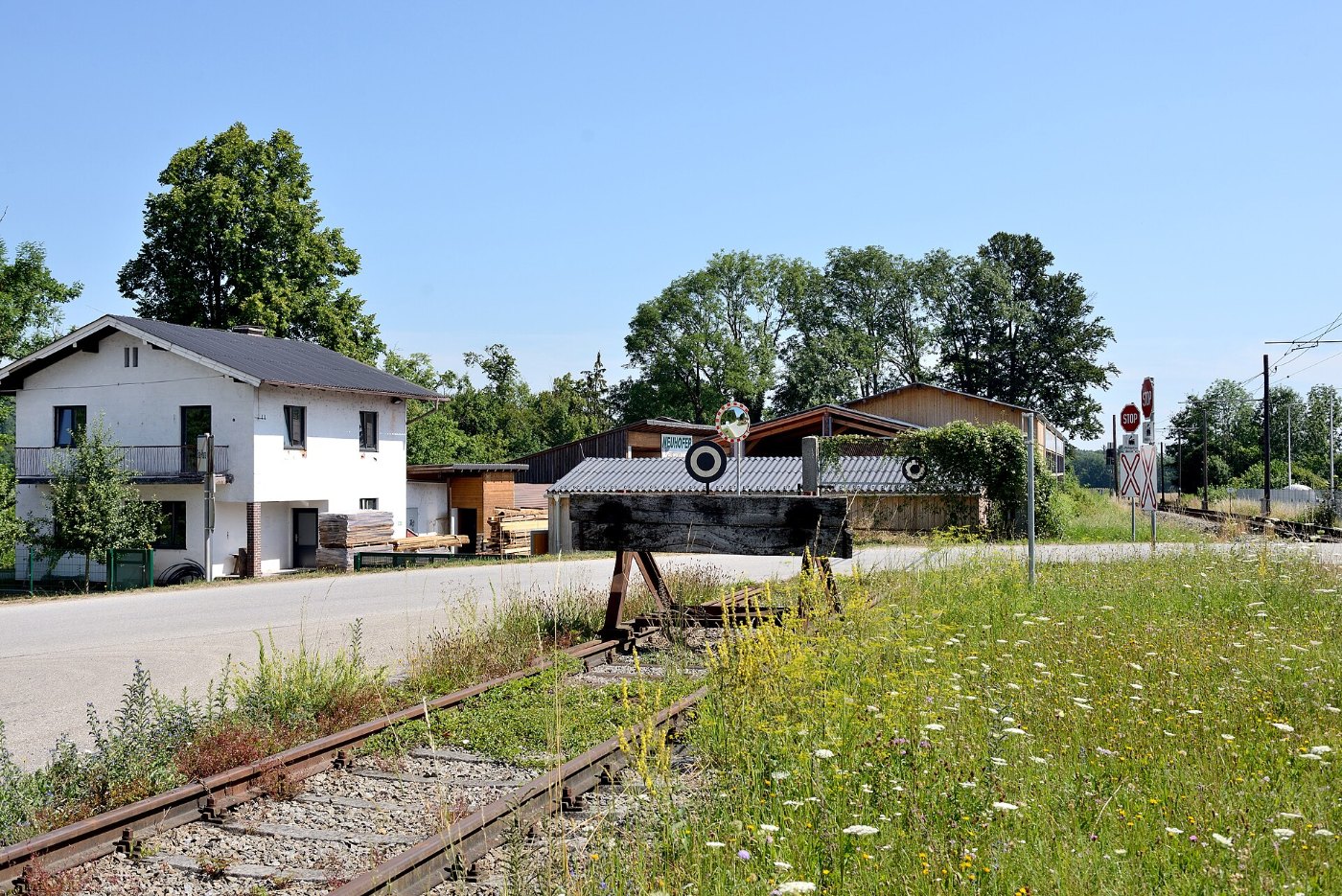 Bahnhof Stadl Paura Prellbock Gl. 4a