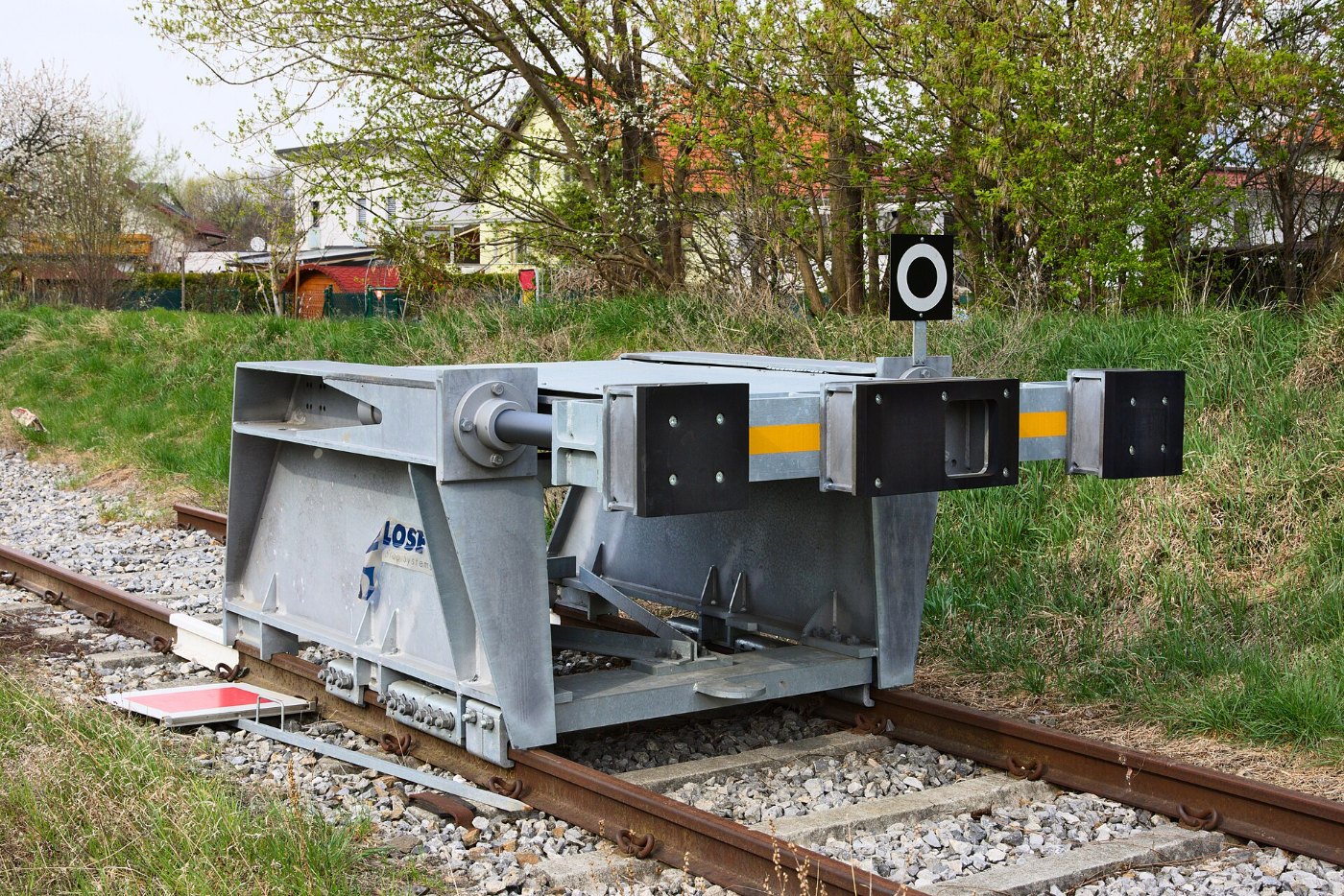 Bahnhof Bad Pirawarth Gl.2 Prellbock