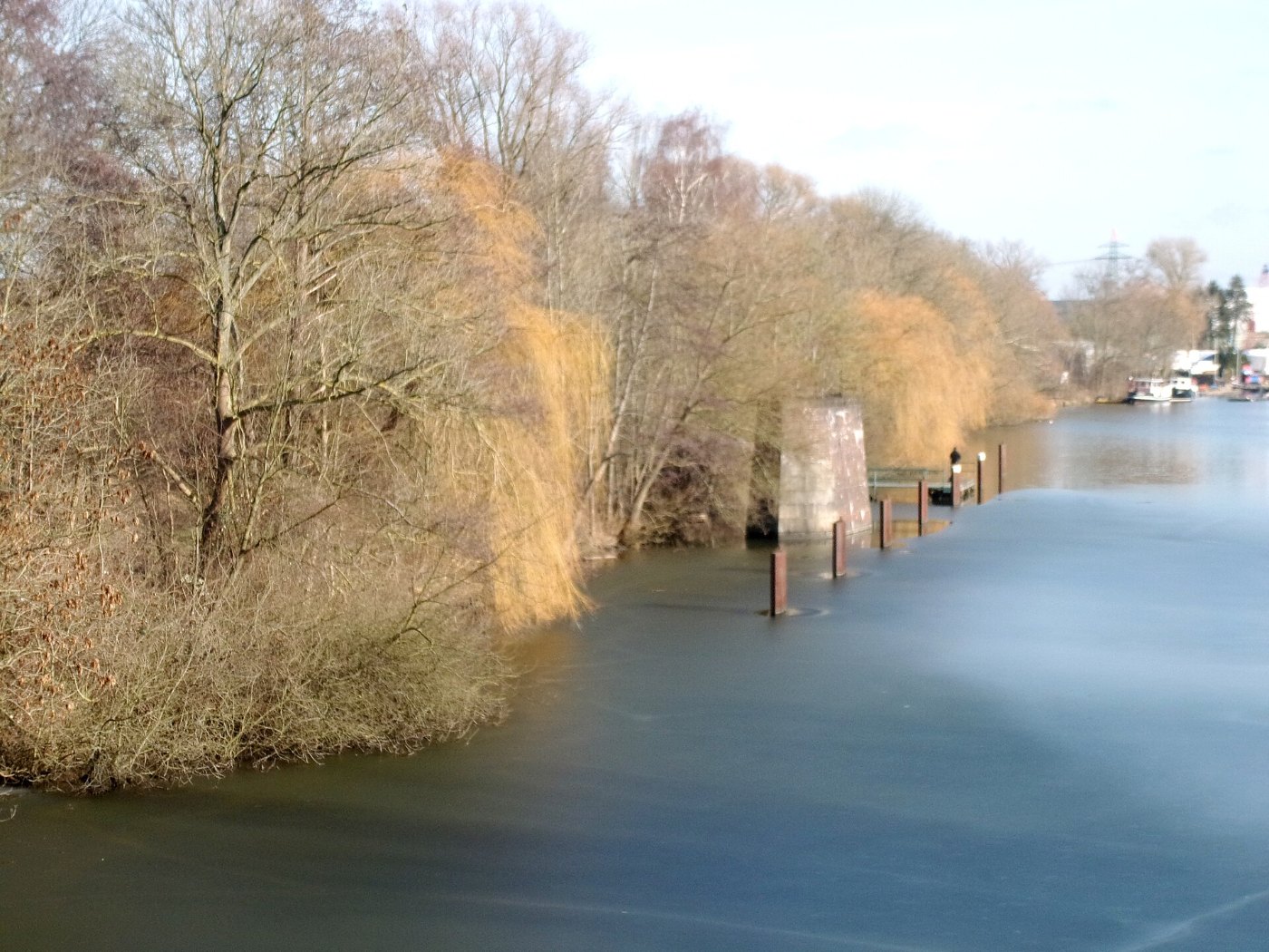 Ehemaliger Brückenpfeiler der Marschbahn, Dove Elbe HH Moorfleet (2)