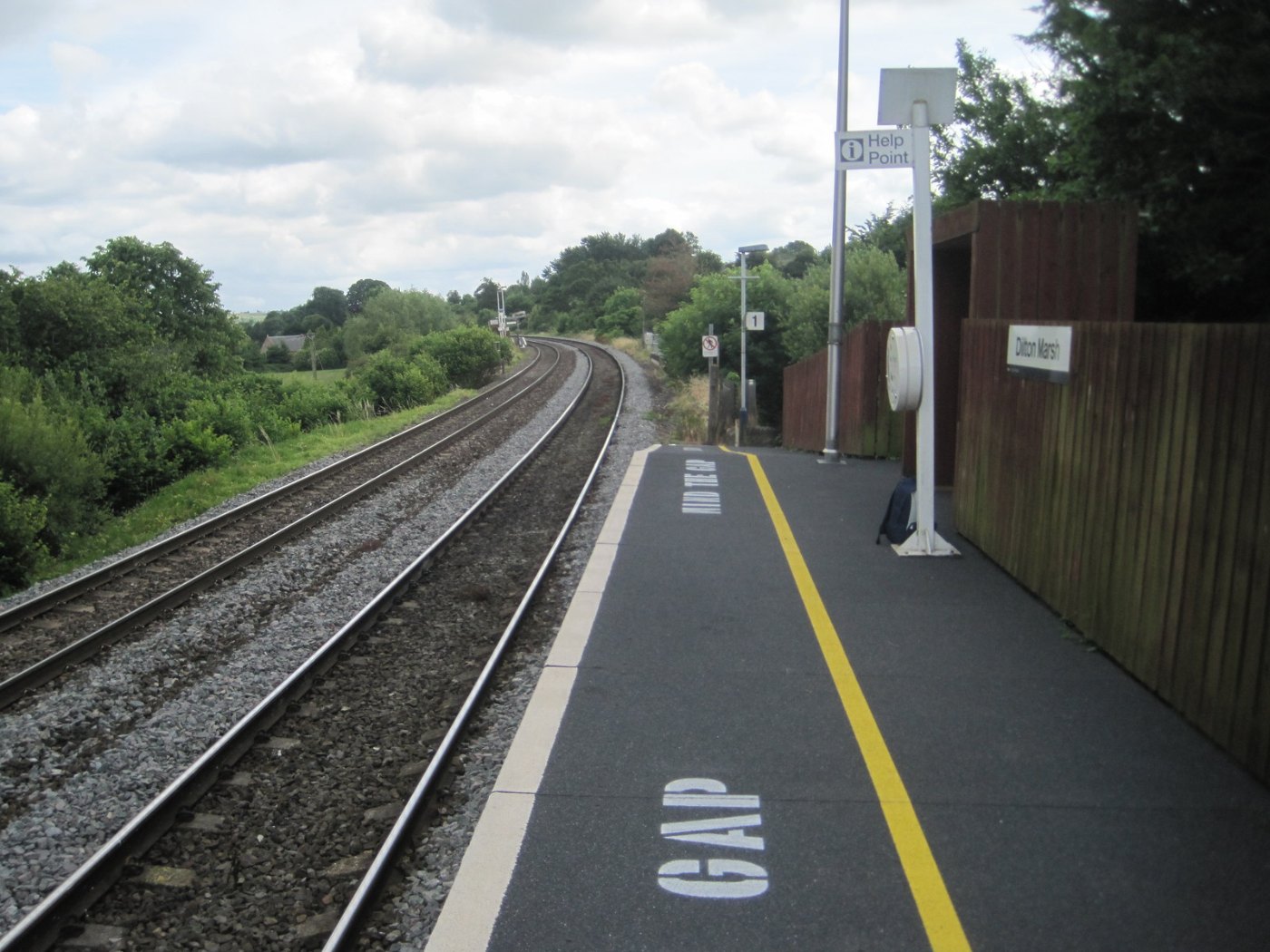 Dilton Marsh railway station, Wiltshire, 2015 (geograph )