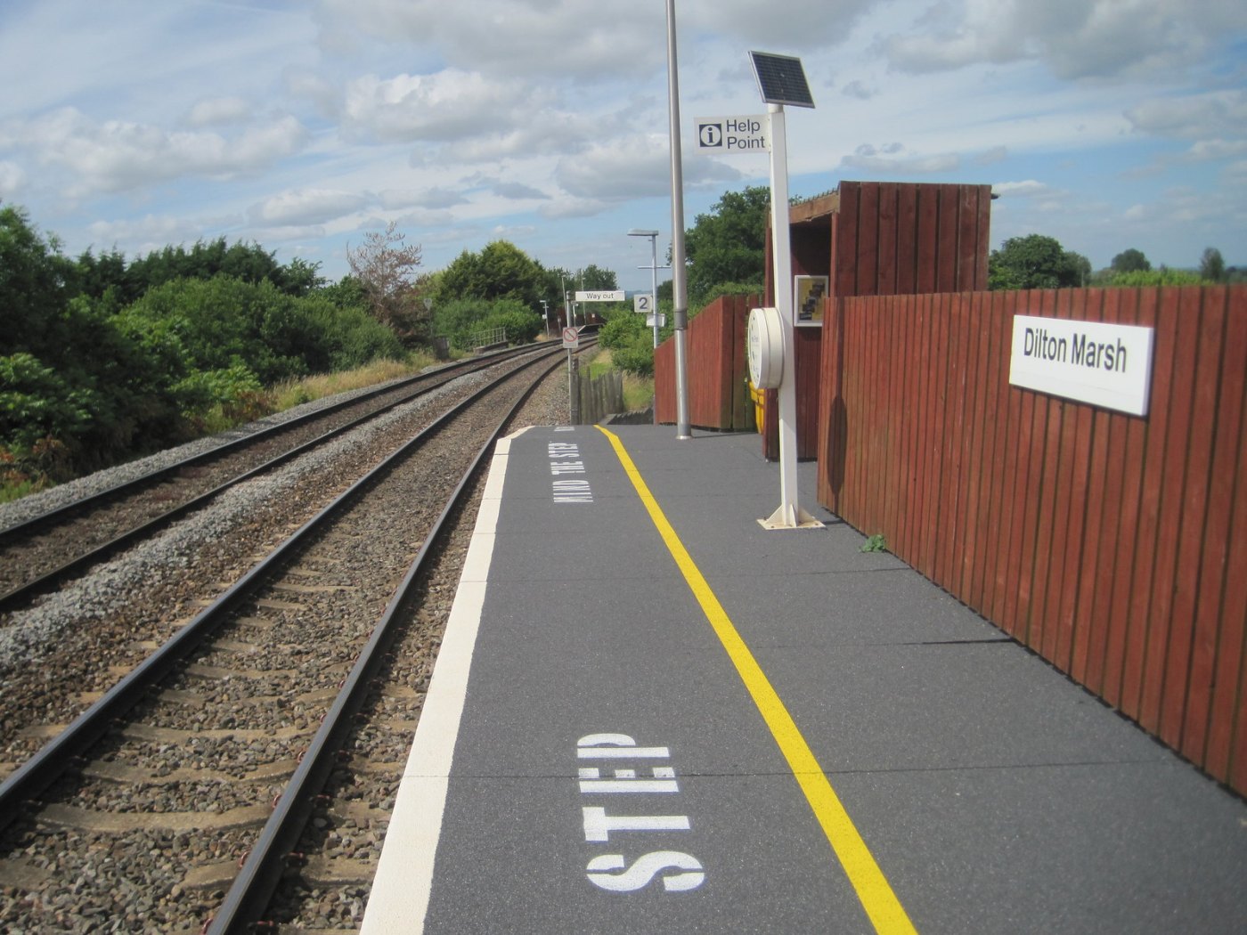 Dilton Marsh railway station, Wiltshire, 2015 (geograph )