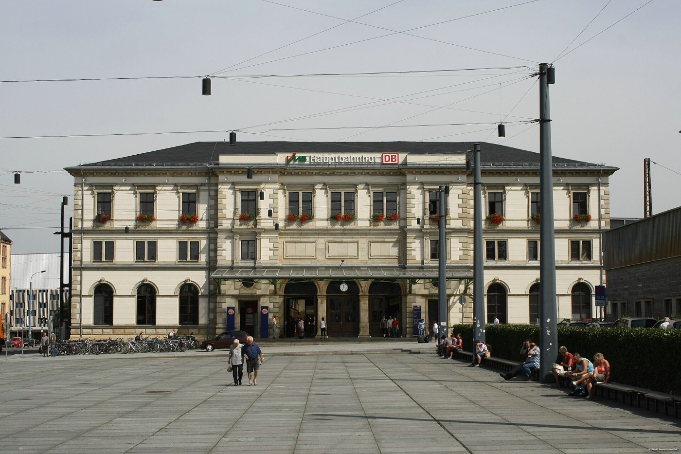 Empfangsgebäude Hauptbahnhof Chemnitz 2009