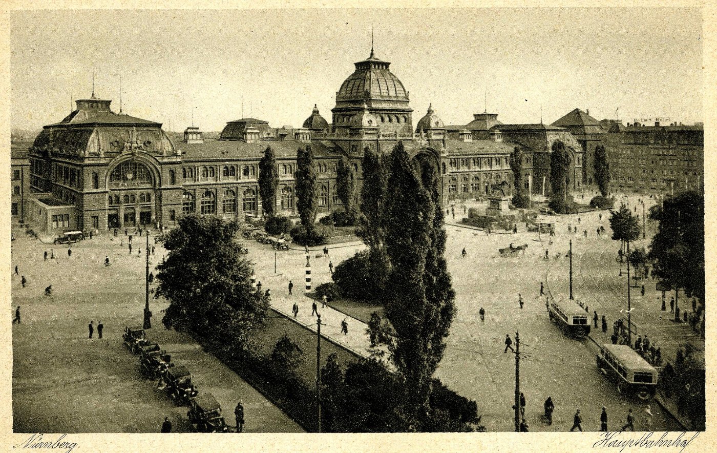 1920s Nürnberg Hauptbahnhof Postcard