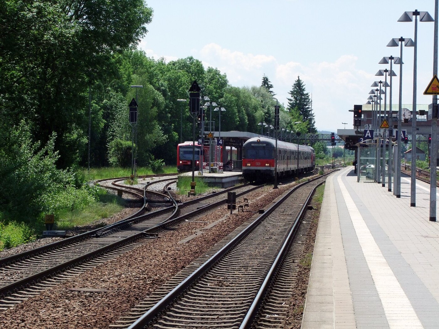 BahnhofMemmingenRegionalexpress München