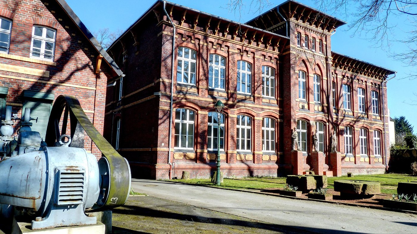 Heimat und Naturkunde Museum Wanne Eickel, im Freiluftbereich das Gleisc