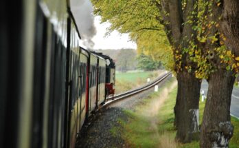 Nostalgische Dampfeisenbahn Molli zwischen Kühlungsborn und Bad Doberan