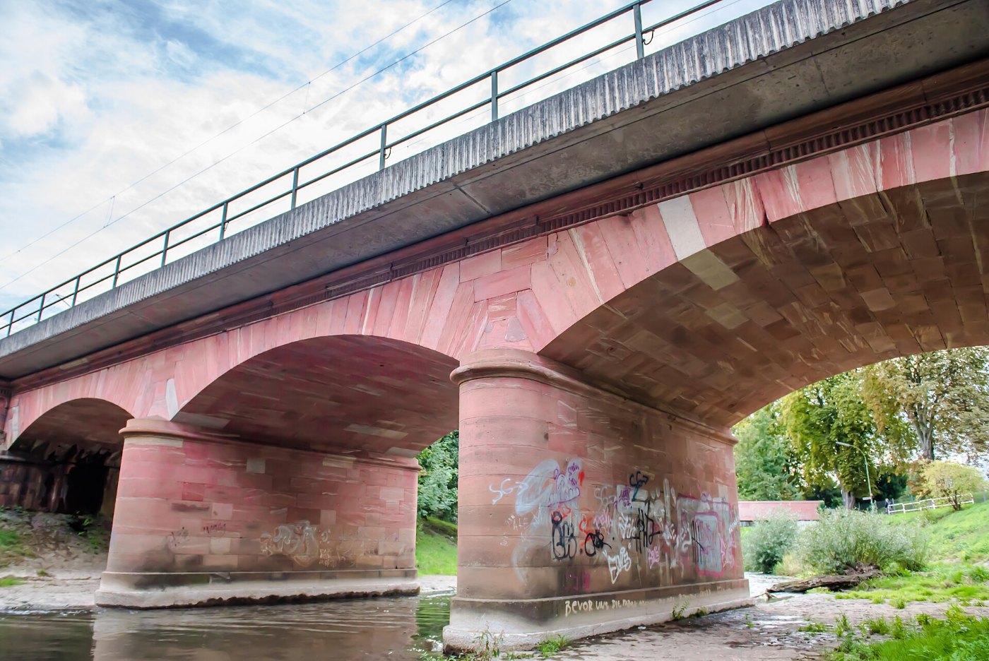 Nidda Brücke der Main Weser Bahn, Bad Vilbel