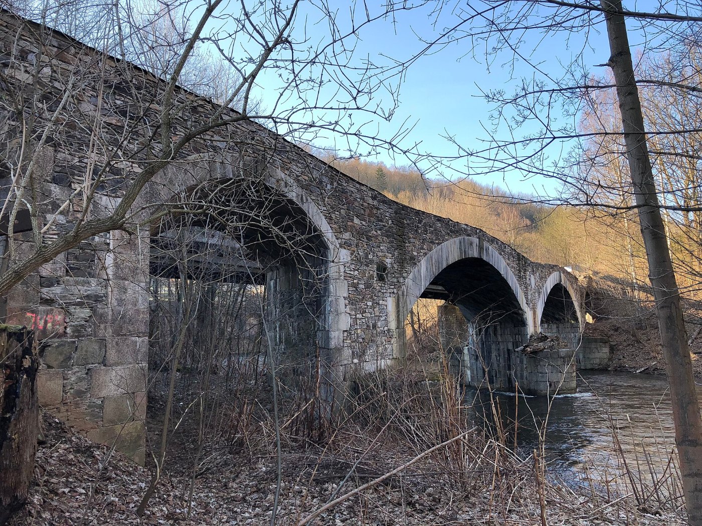 Ehemalige Bahnbrücke Schlema und Aue 01