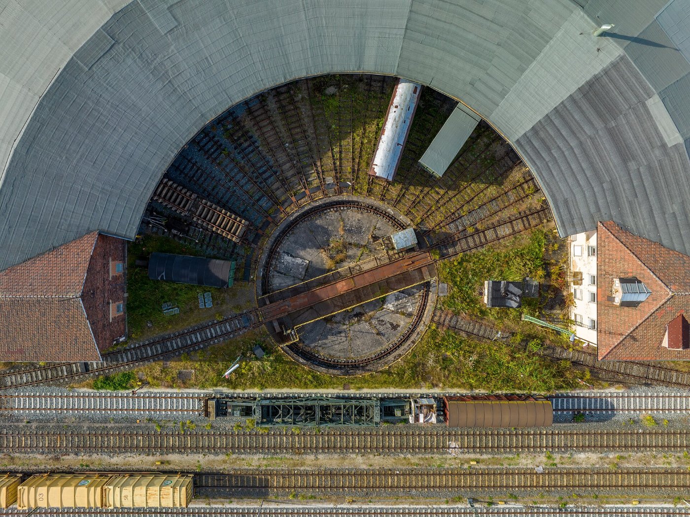 Lichtenfels Lokschuppen Orthophoto RM