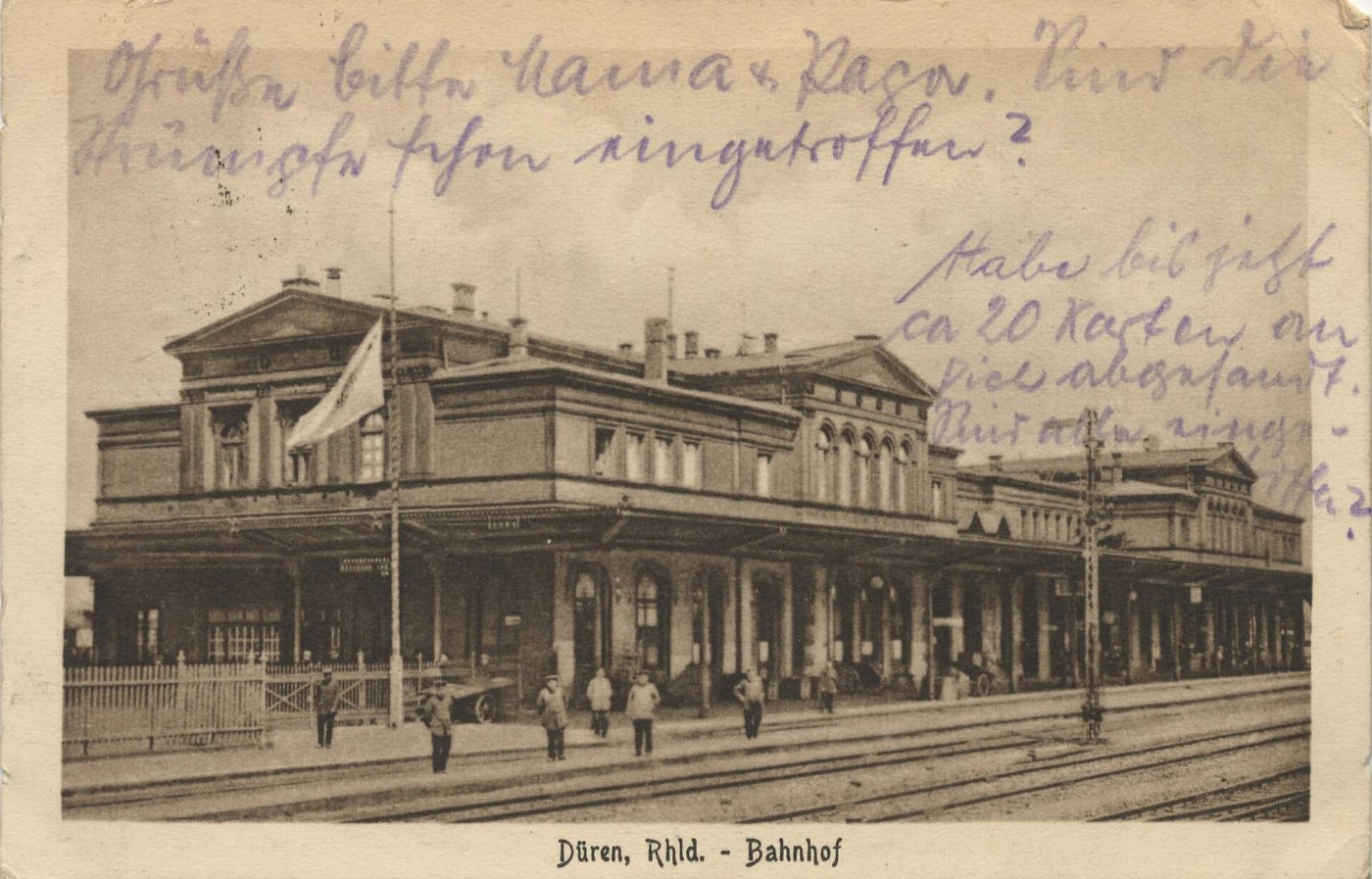 Düren (Rhld.), Nordrhein Westfalen Bahnhof (Zeno Ansichtskarten)