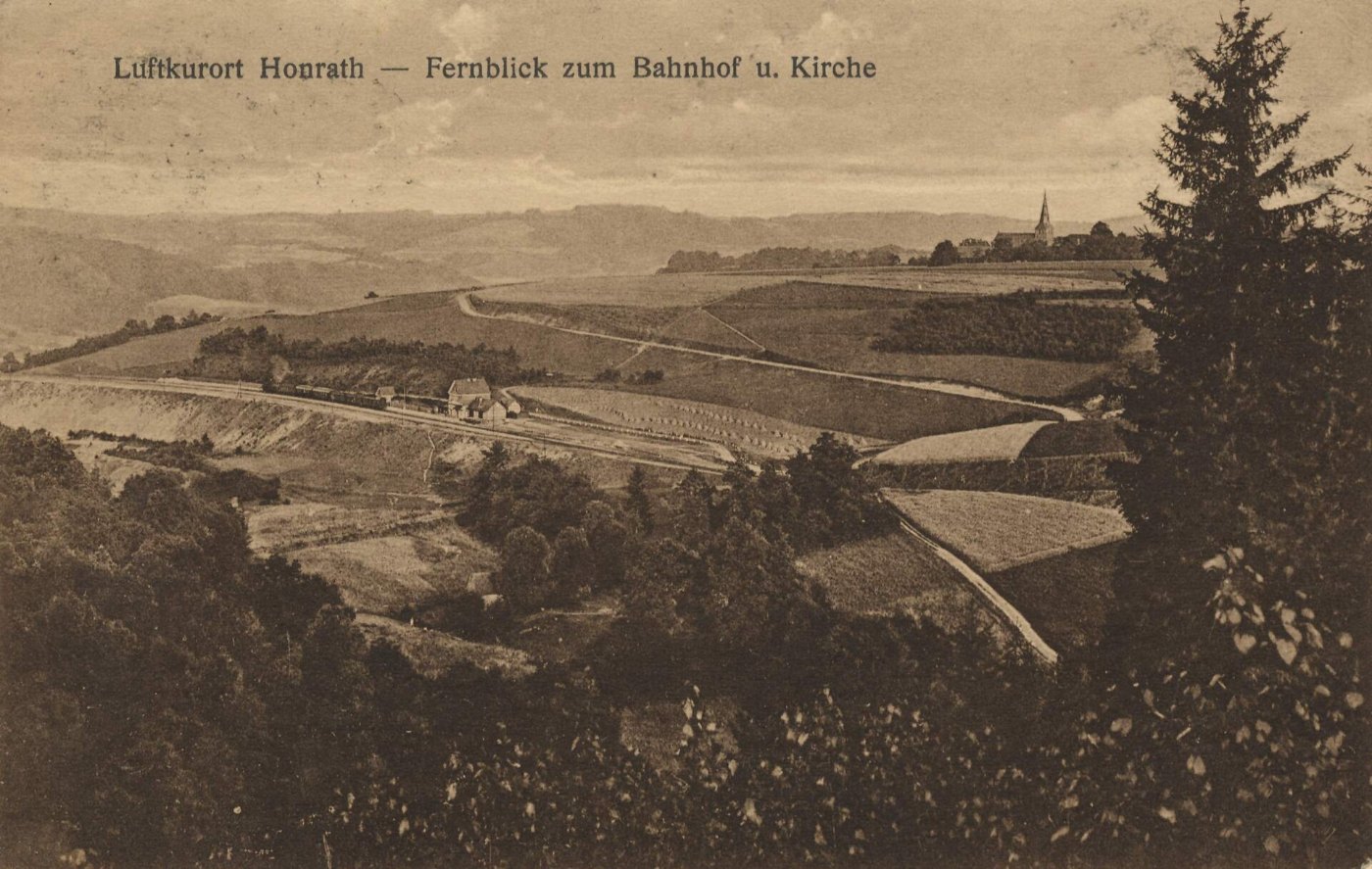Honrath, Nordrhein Westfalen Bahnhof und Kirche; Restaurant und Pension 