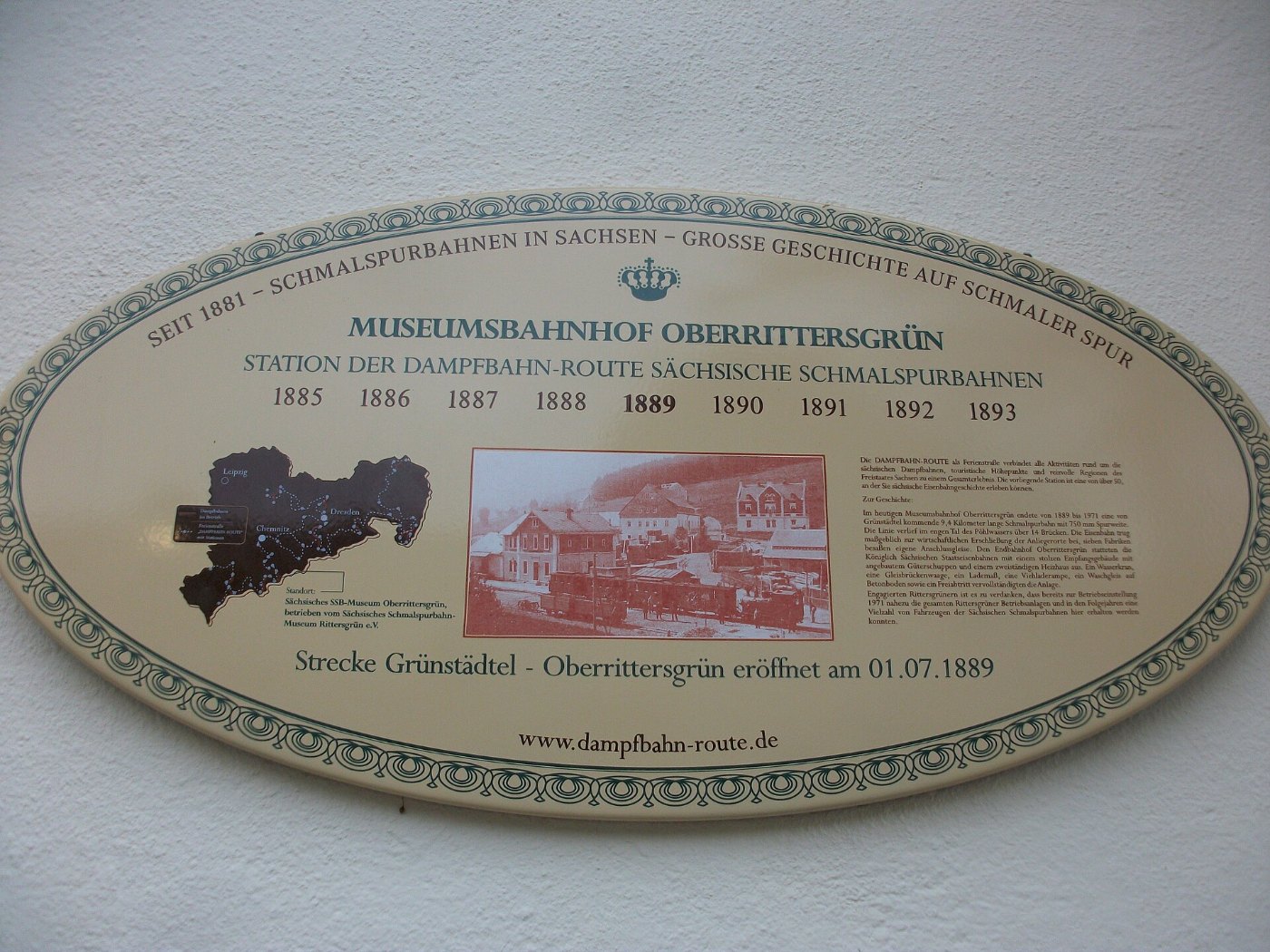 Dampfbahn Route Sachsen, Museumsbahnhof Oberrittersgrün