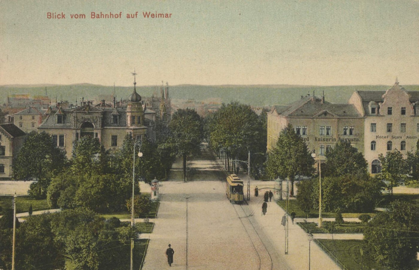 Weimar, Thüringen Stadtansicht vom Bahnhof (Zeno Ansichtskarten)