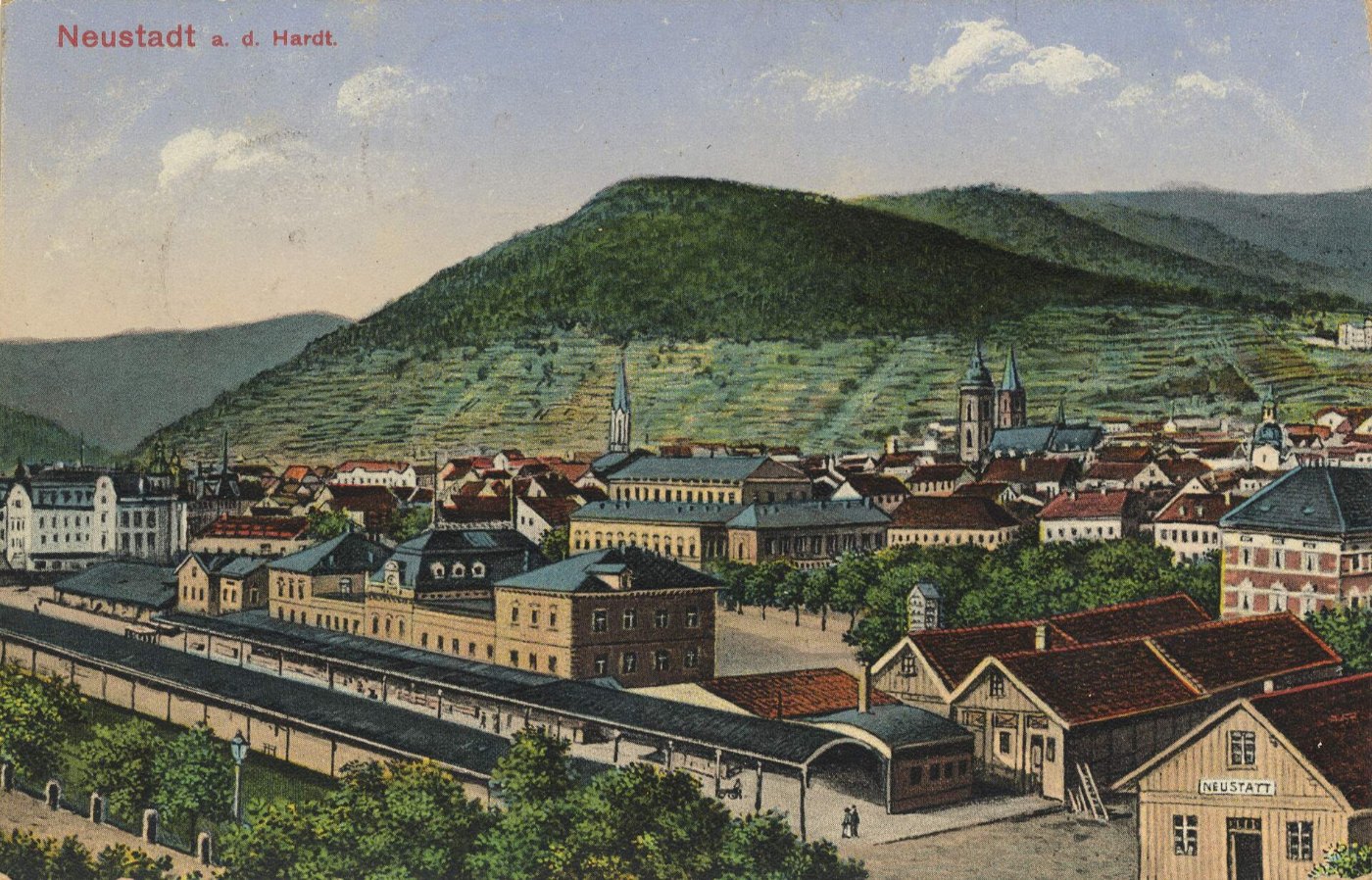 Neustadt a. d. Haardt, Rheinland Pfalz Bahnhof (Zeno Ansichtskarten)
