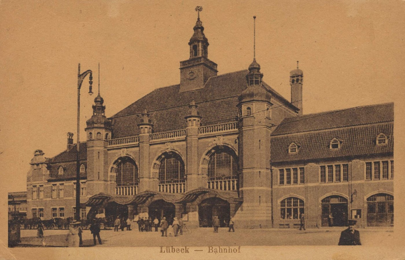 Lübeck, Schleswig Holstein Bahnhof (Zeno Ansichtskarten)