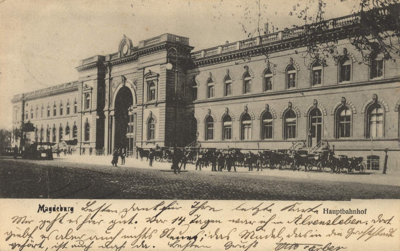 Magdeburg, Sachsen Anhalt Bahnhof (3) (Zeno Ansichtskarten)