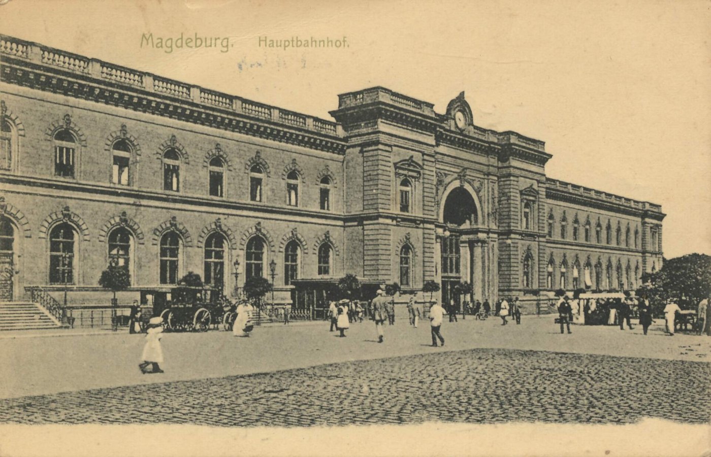 Magdeburg, Sachsen Anhalt Bahnhof (2) (Zeno Ansichtskarten)
