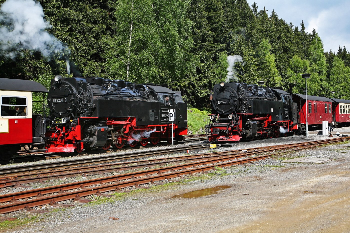 00 3305 Bahnhof Schirke Brockenbahn