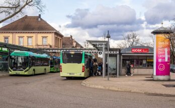 Busstation am Bahnhof Baden Baden (2024)
