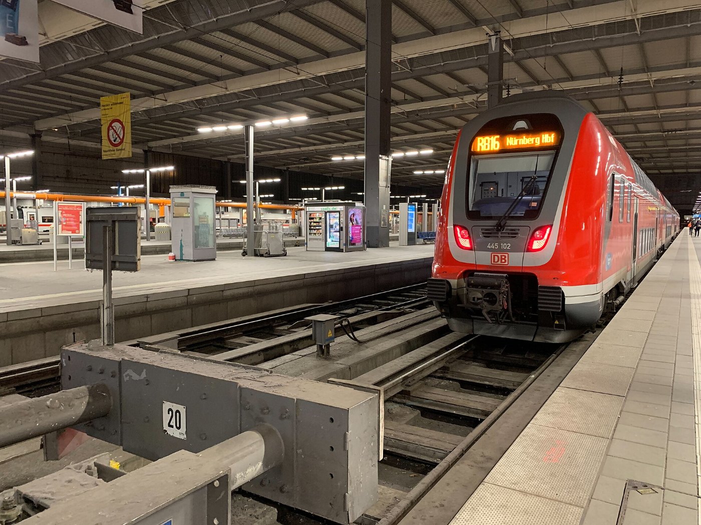 RB16 nach Nürnberg, DBAG 445 102 (Twindexx) @ München Hbf