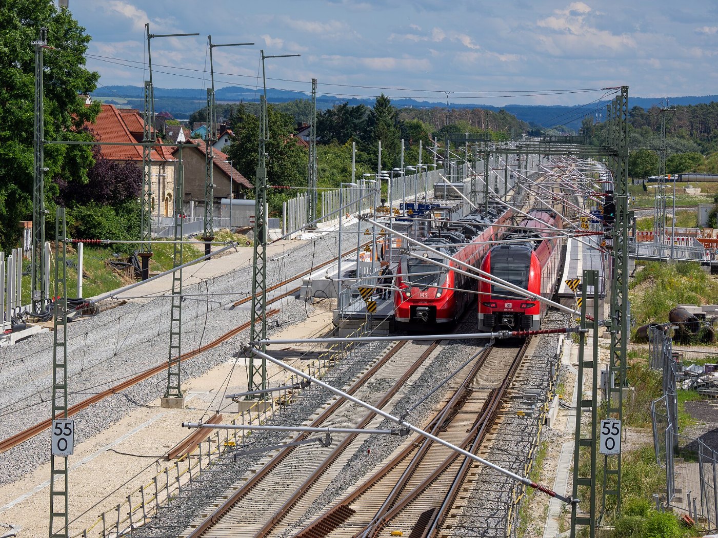 Strullendorf Bahnhof Baustelle ABS RM