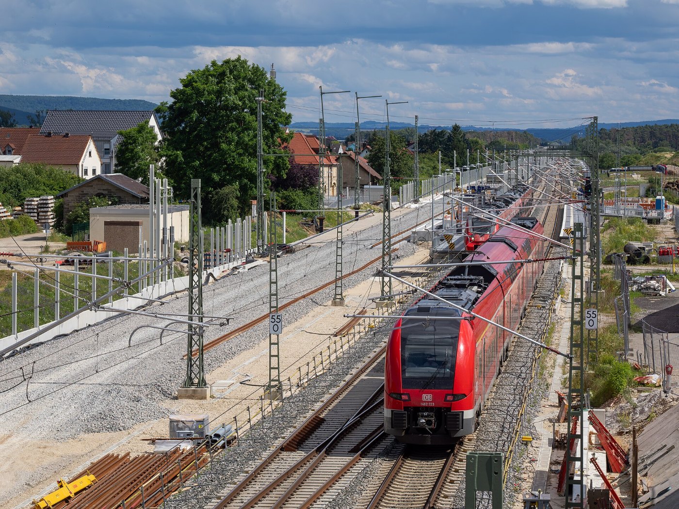 Strullendorf Bahnhof Baustelle ABS RM