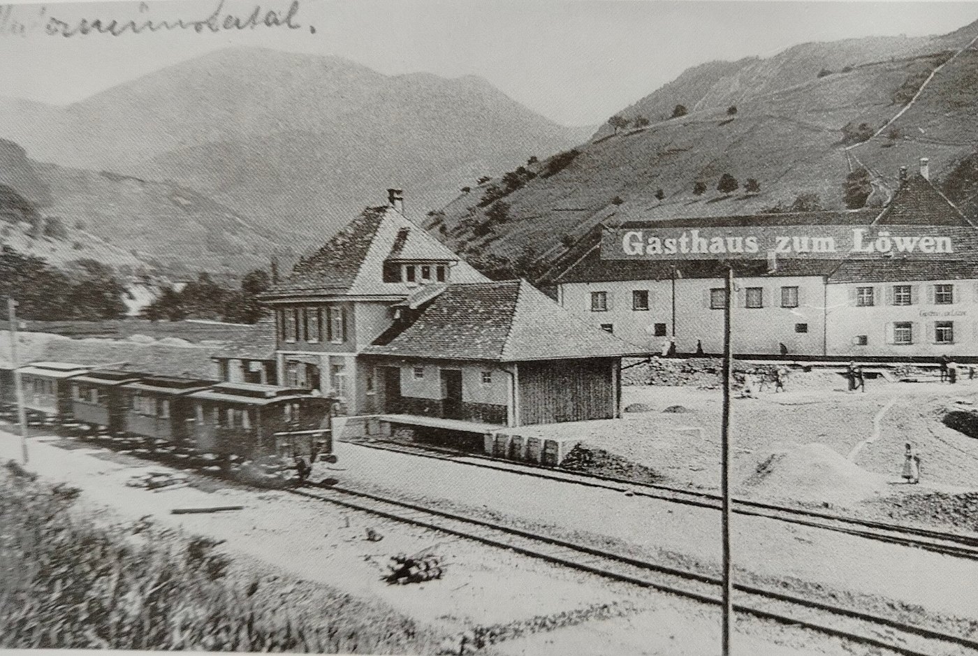 Bahnhof Münstertal 1918